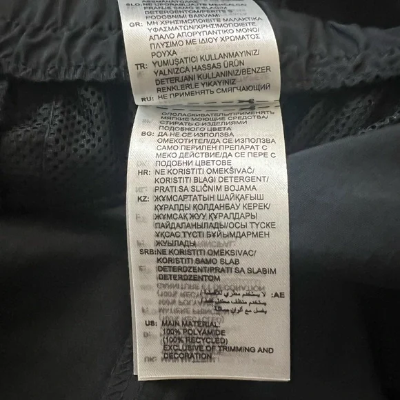 adidas Black Wide Leg Trousers with White Accents - Picture 9 of 10